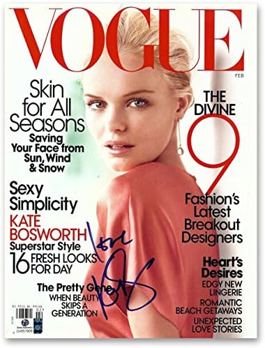 Kate Bosworth İmzalı İmzalı Vogue Dergisi Muhteşem Seksi Kapak GV857909