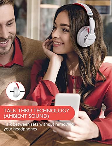 Hibrid Aktif Gürültü Önleyici Kulaklıklar, SuperEQ S1 Aşırı Kulak Bluetooth 5.0 Kulaklık, Ortam Modu, 45 Saat Çalma Süresi, Derin