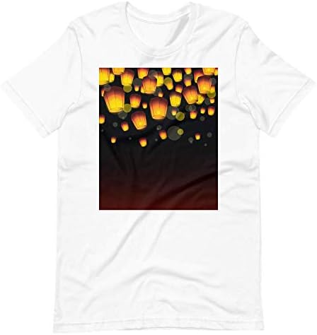 Aşk Çoklu Renkler için T-Shirt Dilek Fenerleri-A3R0PIT0O3CDG4