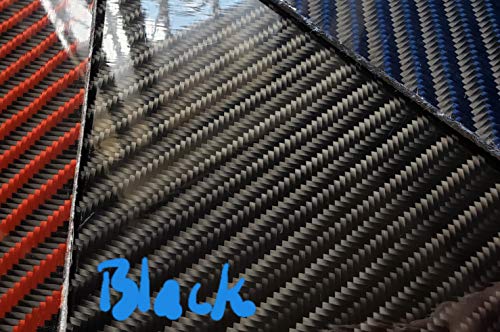 6x 30 x1 / 8 Siyah 4x4 Dimi Karbon Fiber Fiberglas Plaka Levha Paneli Parlak Bir Tarafı