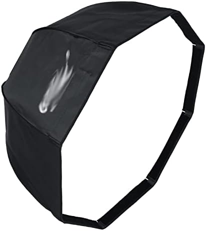 JJWC 80 cm 95 cm 120 cm Taşınabilir Sekizgen Şemsiye Softbox Dağı Stüdyo Flaş Softbox için Izgara ile (Renk: Siyah, Boyutu: 120