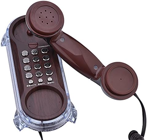 Wendry Duvara Monte Telefon, moda Duvar Asılı Kablolu Telefon Zil Sesleri Ayarı ile Ton Arama için Uygun Ev, Otel, Okul ve Ofis