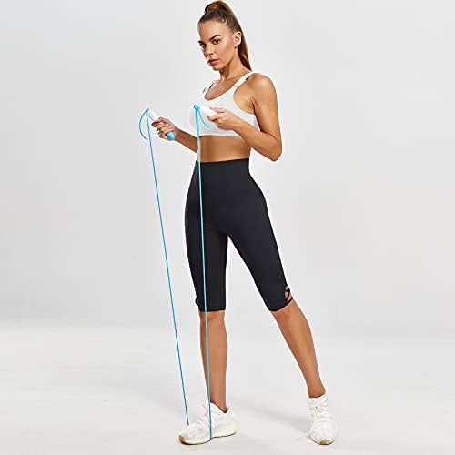 Rolewpy Yüksek Bel Egzersiz Tayt Kadınlar için, Yoga kapri pantolonlar için Cep ile Karın Kontrol Activewear Giysileri