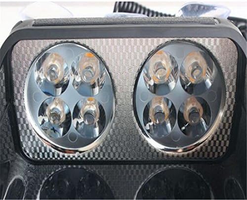 HY 8 LED 12 V çakarlı lamba Otomobil Kamyon Polis Acil Uyarı Tehlike Strobe Dash flaş ışığı Lambası (Beyaz)