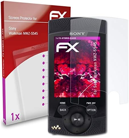atFoliX Plastik Cam Koruyucu Film ile Uyumlu Sony Walkman NWZ-S545 Cam Koruyucu, 9 H Hibrid-Cam FX Cam Ekran Koruyucu Plastik