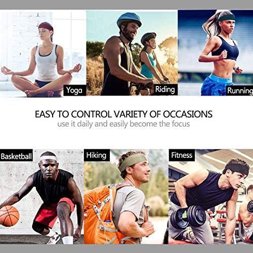 Gri Mutlu Kafatası Bantlar Kadınlar ve Erkekler için Spor Bandı Nem Esneklik Egzersiz Ter Bantlari Koşu için, çapraz Eğitim