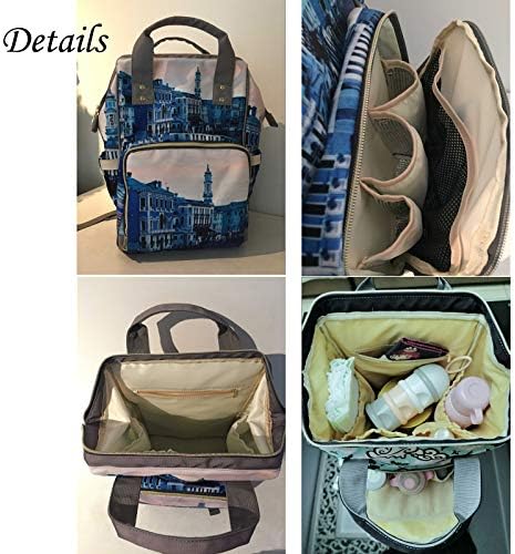 InterestPrint Psychedelic Orman Ruhu Bezi Bebek Çantaları Erkek Kız için, Çok Fonksiyonlu Büyük Seyahat Sırt Çantası