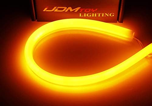ıJDMTOY (2) Bile Aydınlatıcı Far LED Gündüz farları Güçlendirme LED Meclisi İle Uyumlu 2013-2015 Honda Accord Sedan, Amber Sarı