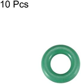 KFıdFran Flor Kauçuk O-Ringler, 8mm OD 4mm ID 2mm Genişlik FKM Araç Makineleri için Conta Contası Sıhhi Tesisat, Yeşil, 10'lu