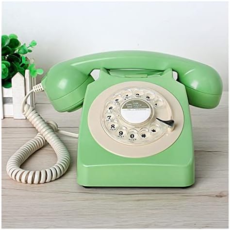 TBETBSTBR Döner Kadranlı Telefonlar, Klasik Vintage Telefonlar, Ev Ofis İş Oteli için Döner Tasarımlı Sabit Telefon, Çok Renkli