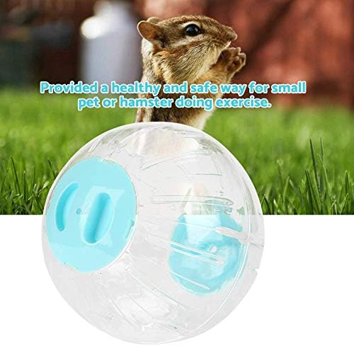 Zerodıs Hamster Egzersiz Topu, 18.5 cm Hamster egzersiz tekerleği Sessiz Koşu Topu Küçük Hayvanlar Kafes Aksesuarları (Mavi)