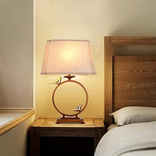 BAOBUM Masa lambası Yeni Çin Tarzı Retro Yatak Odası başucu altın yüzük LED masa lambası moda ev oturma odası çalışma Otel otel