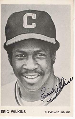 Eric Wilkins Cleveland Kızılderilileri İmzalı İmzalı 3x5 Kartpostal W / Coa-MLB Kesim İmzaları