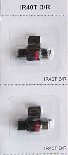 Model Royal TC-100 Zaman Saati + Birçok Hesap Makinesi Modeli için IR40T Mürekkep Paketi (Bireysel Blister Paketi, Siyah / Kırmızı