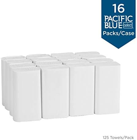 Pacific Blue Select Multifold Premium 2 Katlı Kağıt Havlular (Önceden İmzalı) by GP PRO, Beyaz, 21000, Paket Başına 125 Kağıt