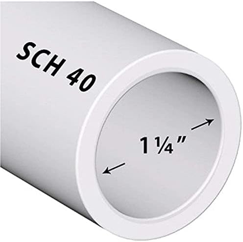 PVC Boru Sch40 1-1 / 4 İnç (1.25) Beyaz Özel Uzunluk-3FT