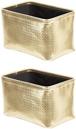 Basics Saklama Kutuları-Metalik Altın, 2'li Paket