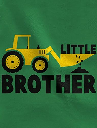 Küçük Kardeş Bebek Duş Traktör Seven Erkek Bebek Bodysuit