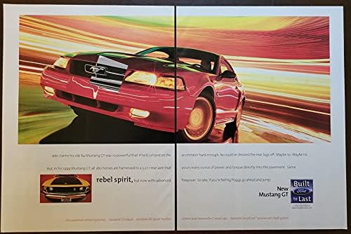 Dergi Baskı ilanı: 1999 Ford Mustang GT, 260 hp, Aynı İsyancı Ruh, Ama Şimdi Gelişmiş Ateş Gücü ile