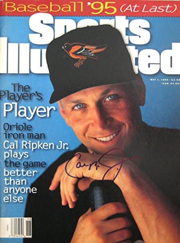 Ripken Jr., Cal 5/1/95 imzalı dergi