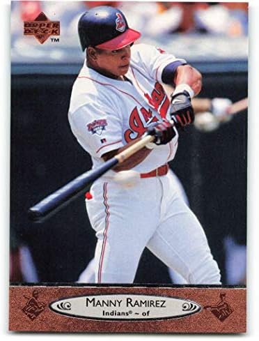 1996 Üst Güverte 55 Manny Ramirez NM-MT Cleveland Kızılderililer Beyzbol