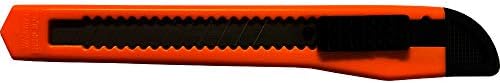 3 Neon Turuncu Maket Bıçağı Kutu Kesiciler Ağır Hizmet Tipi Endüstriyel Mukavemet