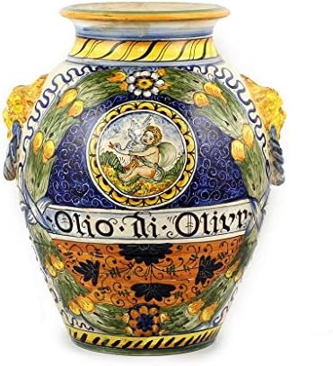 MAJOLİCA: Montelupo klasik orta orcio Olio di ZEYTİN [Zeytinyağı] [139 / S]