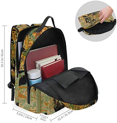 Sanat mermer kaplan Bookbag Daybacks öğrenci sırt çantası seyahat genç kız erkek çocuklar için