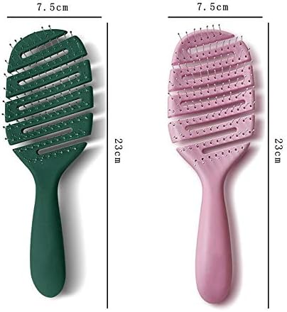 SSMDYLYM Hollow Profesyonel Saç Fırçası Kadınlar ıçin Düz Kıvırcık Saç Masaj Tarak Fırça Saç Kuaför Kuaförlük Araçları (Renk: