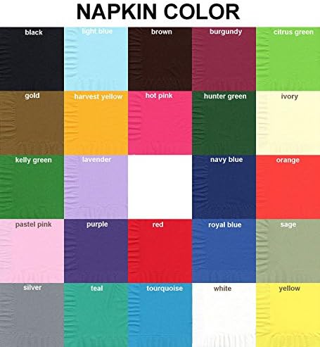 50 Düz Düz Renkler İçecek Kokteyl Peçeteleri Kağıt - Bordo