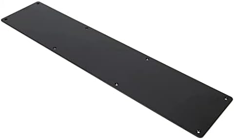 Tekme Plakası Fabrikası-Mimari Metal Tekme Plakası 10x30 (MBK) Mat Siyah Kaplama-32 Genişliğindeki Kapılara Uyar-Ahşap ve Metal