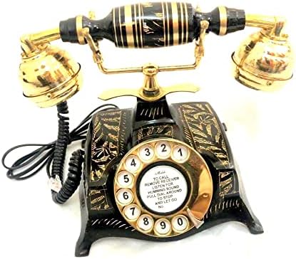 Vimal Denizcilik Vintage Antik Denizcilik Katı Güzel Siyah Victoria Pirinç Döner Arama Çalışma Ofisi Telefon