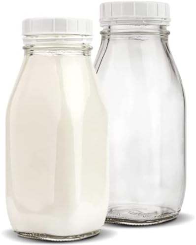Süt Şişeleri Kapaklı Süt Kavanozları, Süt Şişeleri, Ayran, Bal, Şurup