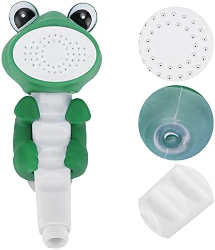 qposdr Bebek Duş Püskürtücü Karikatür Yeşil Kurbağalar duş başlığı Yağmurlama Banyo Oyuncakları Küvet Oyuncaklar Su Püskürtme