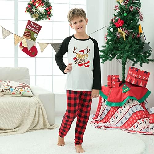 Noel pijama aile klasik giyim renkli gecelikler rahat tatil Sleepshirts kıyafetler için