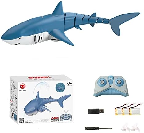 CONVO Uzaktan Kumanda Köpekbalıkları Oyuncak, Yüzme Havuzu Banyo için 2.4 GHz Yüksek Simülasyon Köpekbalıkları, Çocuklar için