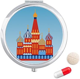 Rusya Ulusal Sembol Kremlin Desen Hap Durumda Cep Tıp saklama kutusu Konteyner Dağıtıcı