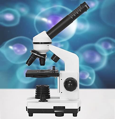 LLRYN Profesyonel Biyolojik Mikroskop Bileşik LED Monoküler Öğrenci Mikroskop Biyolojik Keşif Smartphone Adaptörü 40X-1600X