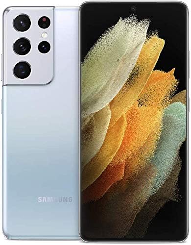 Samsung Galaxy S21 Ultra 5G, ABD Versiyonu, 128GB, AT&T için Fantom Gümüş (Yenilendi)