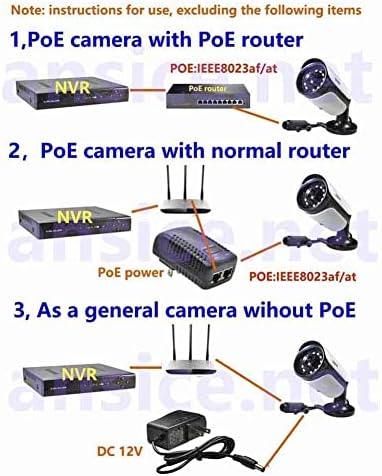 Ansice Kablolu PoE IP Kamera 4MP POE ağ kamerası Su Geçirmez IP66 Açık 4.0 MP P2P PoE Kızılötesi Gece Görüş güvenlik kamerası