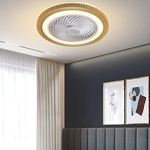 SDFDSSR 50 cm Minimalist Tarzı bakır motorlu tavan vantilatörü ile led ışık, kapalı tavan vantilatörleri için Mutfak yatak odası