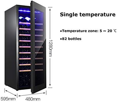 HATTA Şarap Soğutucu-Dolap Buzdolabı ve Dokunmatik Panel Dijital Sıcaklık Göstergesi, UV Korumalı Cam Kapılı Sessiz Şarap Buzdolabı