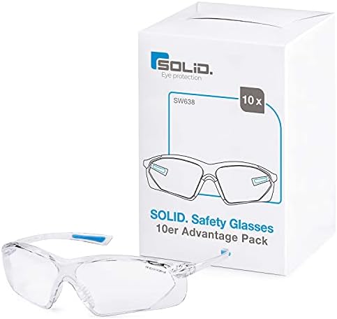 katı. Entegre Yan Korumalı Ultralight Güvenlik Gözlükleri / Sadece 0.74 oz / Buğu Önleyici, Çizilmeye ve UV Koruyucu Lens