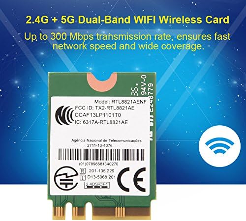 802.11 a / b / c/g / n Bluetooth WiFi Kartı Kablosuz Ağ Adaptörü, Dizüstü Bilgisayar için 2.4 GHz/5 GHz Çift Bant