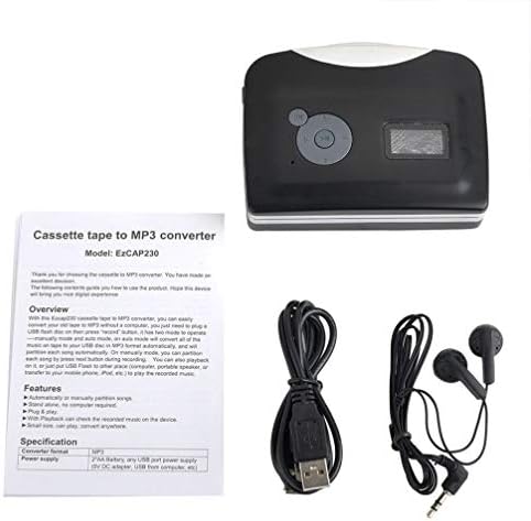 ıplusmile Kaset Çalar USB Kaset MP3 Dönüştürücü Taşınabilir Kaset Ses Müzik Çalar ile Kulaklık ve USB şarj kablosu (Pil Olmadan)