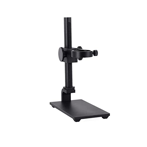 Newmind Alüminyum Dijital Mikroskop Kamera Endoskop Büyüteç için Katı Taban Standı Yukarı ve Aşağı Ayarlanabilir-Siyah