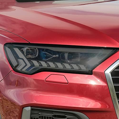 Araba Far Koruyucu Film Tonu Wrap Vinil Şeffaf TPU Sticker, Audi Q7 2020 2021 SQ7 için 4 M Facelift