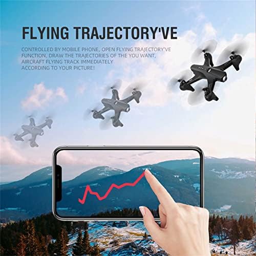 Lazzzgua Drones Yetişkinler için Kameralı 4k, Hava Basıncı Vurgulu, Vr 3D Deneyimi Sabit Yükseklik Drone, Çok Hızlı Hız Kontrolü,