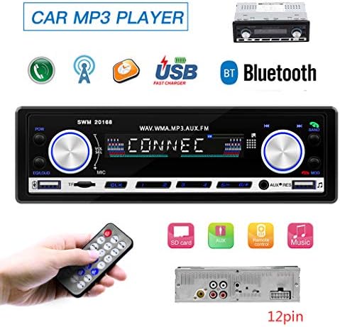 Homyl Araba Stereo MP3 Çalar 87.5-108 M Bluetooth FM Şarj Müzik Çalar Alıcısı