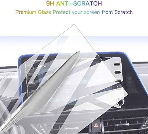 Ekran Koruyucu Folyolar için 2019 2020 C-HR Navigasyon Ekran Temperli Cam 9 H Sertlik Anti Parlama ve Çizik HD Temizle Toyota